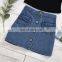 2020 Baby Girl Clothes Set Summer 2PCS Kids Outfits Solid Vest Crop Top T shirt Button Denim Skirts Casual Outfits