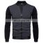 Custom Oversized Chevron Cardigan Knitted For Men Fashion Stand Collar Jacket