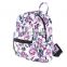 New Arrival 9inch Mini Backpack Girls Small Travel Bag With  Romantic Purple Rose Image