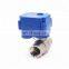 DN15 DN20 CWX-15N 2 way 5v 3.6v 12v 24v 110v 220v  brass ss304 mini electric motorized water ball valve for water irrigation