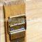 Silk printing logo natural color 6-bottle wine crate wood