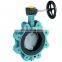 China Manufacturer Wafer End Flange Connection Ductile Iron Butterfly Valve with Price list