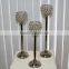 3 Lites centerpiece silver candelabra