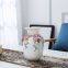 European Modern Simple Fashion Hollow Gild Knit White Ceramic Vase For Home Decor