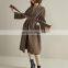 Women New Fashion Double Face Mid Length Alpaca Woolen Coat