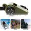 Wholesale Emergency Survival Whistle Led Light Thermometer Compass Survival Whistle