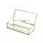 Glass Brass Display Box Exquisite Wedding Gift Storage Jewel Box Jewelry Jewel Box Glass