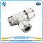 Double ferrule compression tube fitting, NPT BSPT female elbow pipe fitting