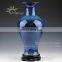 Beautiful Jingdezhen Sky Blue Glazed Plain Ceramic Decorative Vases For Wholesale
