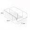 Refrigerator Organizer Bin with Removable Dividers Clear Plastic Storage Bins for Freezer, Kitchen Cabinets and Kitchen Pantry Storage