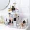 Hot Sale Multi-Function Large Capacity Acrylic 360-Degree Rotating Cosmetic Organizer Adjustable Makeup Storage Box