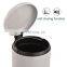 Hot selling round stainless steel trash can with soft closing 5L powder coating trash bin Large Comfortable pedal dustbin