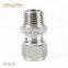 Никелированные латунные и медные материалы, пневматические металлические вставные фитинги для шлангов из нержавеющей стали