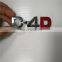 Customized Chrome Red Plastic ABS Logo 3D Car Emblem Badge Sticker