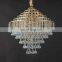 luxury lamps crystal iron chandelier lighting home decor light  Gold Pyramid Pendant Lighting Luxury Modern Crystal Chandeliers