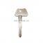 Wholesales sublimation brass custom design groove key blanks for Door lock