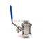 Clamp Type Stainless Steel 3pc Socket Clamp Ball Valve