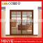 interior aluminum glass door partition wall aluminum door with grill design