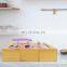 Bamboo Sandwich Bag Organizer Compatible Ziplock Bag Storage Organizer Boxs for Kitchen Drawer with removable lid