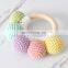 Best Price Montessori Colorful Crochet Rattle, Rainbow Amigurumi Rattle Handmade Kid's Toy Vietnam Supplier Cheap Wholesale