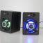USB-Lautsprecher mit LED-Regenbogenlicht, leistungsst?rkere Computerspiel-Lautsprecher für Desktop-Computer und Laptops, farbliches Licht, drahtlos oder per Kabel anschlie?bar, PC-Computerlautsprecher