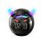 Blue Tooth Speaker Audio with LED Digital Music Player Wireless Ball Shape BT Speakers Alarm Clock Mini Speaker