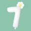 Small Daisy Flower Foil Balloons 40 Inch White Number 0-9 Large Figures Baby Shower Girl's Birthday Party Decorations Supplies