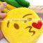 Free Sample Plush Emoji Bag/plush Emoji Coin Purse/stuffed and Cute Emoji Change Purse