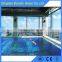 Tempered strength laminated safety glass for swimming pool