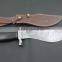 Custom Damascus Handmade Hunting Knife. With Leather Sheath. Top Quality