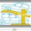 2 level semi-automatic car parking system/ four post parkings system