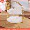 Stoneware Fashion 2 Tier Cake Plate, Metal Cake Stand,wedding Cake Stand