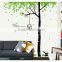 Removable Wall Stickers Environmental Green treetops study bedroom living room TV wall background trees bird dining wall sticker