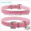 Fake Crocodile Leather Cute Puppy Collars with Crystal Pendant