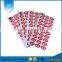 High quality custom design cute heart shape crystal plastic domed epoxy sticker