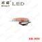 NEW PC Lens Chrome Housing Super Bright Oval Amber Super Bright LED Side Light