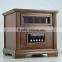 Wooden cabinet halogen quartz infrared heater