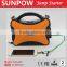 SUNPOW jump starter 12V and 24V gasoline and diesel car jump starter portable booster pack battery charger with air pump