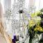 clear crystal candelabra for wedding table decoration