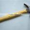claw hammer with fully polished wooden handle