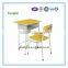 presswood wooden single adjustable desks and chairs for classroom