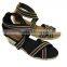 ladies elastic low wedge espadrille shoes