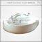 cUPC certified triangle tub, masage tub, whirlpool bath tub