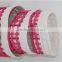 set of 3 red plastic cotton fruit basket with fabric cotton lining