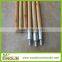 SINOLIN varnised painted push broom stick with metal tip make of wood