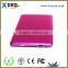 Wholesale 3000MAH aluminium alloy ultrathin power bank with charging cable