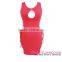 Watermelon Red Lace up slim Bodycon hot girl sexy picture mini dress