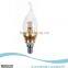 5W E27E12 E17 E14 LED candle light bulbs glass lamp shade