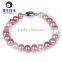 2016 hot selling 8-9mm fashion design Freshwater real Pearl bracelets bangles