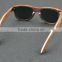 Bamboo green lens sun glasses customized brwon bamboo polarized sunglasses